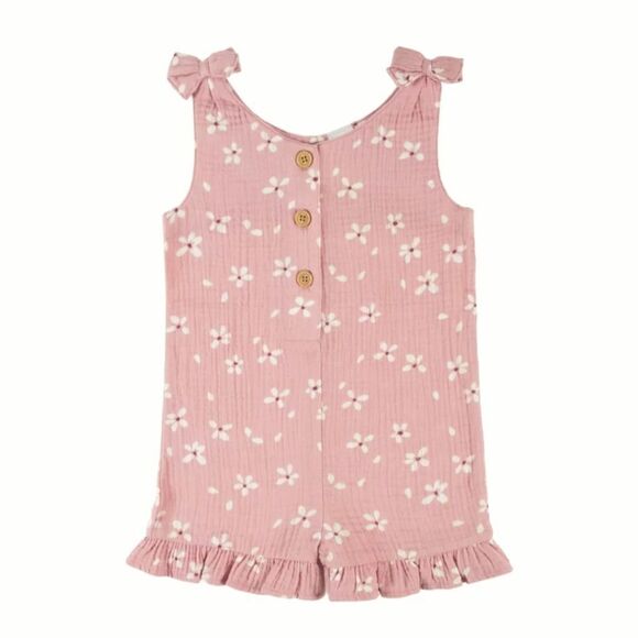 NWT Modern Moments by Gerber Toddler Girls Gauze Romper Pink - Picture 1 of 8